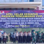 Danrem 151Binaiya Selaku Dansatgas Hadiri Apel Gelar Pasukan PAM VVIP Kunker Wapres RI ke Wilayah Maluku