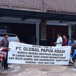 Minta hentikan pembongkaran, Warga pemilik tanah datangi PT. Global Papua Abadi