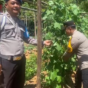 Kapolsek Nanga Tayap Siap Dukung Ketahanan Pangan