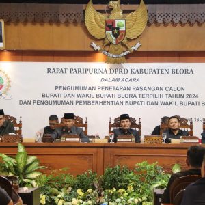DPRD Blora Umumkan Calon Bupati dan Wakil Bupati Blora Terpilih Tahun 2024