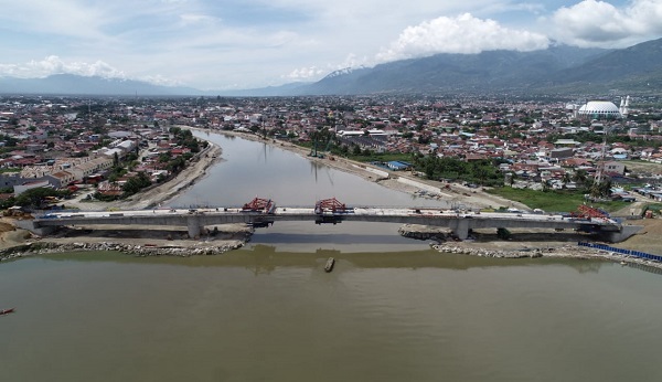 BPJN Sulteng Melaksanakan Syukuran dan Ceremoni, Pembangunan Jembatan Palu IV Selesai April 2025