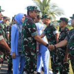 Dengan Rasa Bangga, Prajurit Lanud Leo Wattimena Morotai Sambut Kunjungan Kerja Kasau