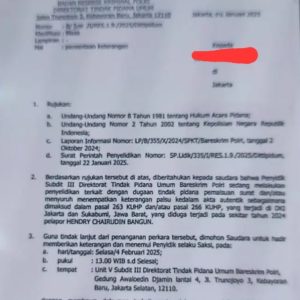 Dugaan Keterangan Palsu Akte KLB, Zulmansyah Sakedang Mangkir dari Panggilan Polisi