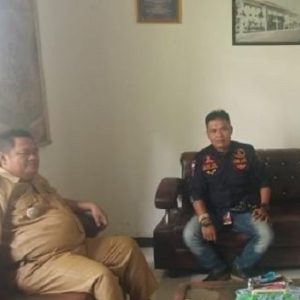 Jalin Sinergitas, Ketua PAC Ormas GRIB Silaturahmi ke Kantor Kecamatan Cirinten