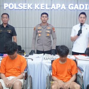 Polsek Kelapa Gading Jakarta Utara ringkus empat tersangka pelaku begal