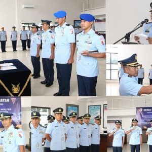 Serahterima Jabatan Kadisops dan Dansatpomau Lanud Husein Sastranegara 