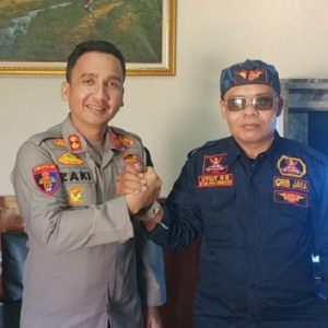 Siap Bersinergi, Ketua Ormas GRIB PAC Kecamatan Cirinten Silaturahmi ke Polres Lebak