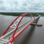 Tingkatkan Konektivitas, BPJN Kalimantan Barat Tuntaskan Pembangunan Jembatan Sungai Sambas Besar