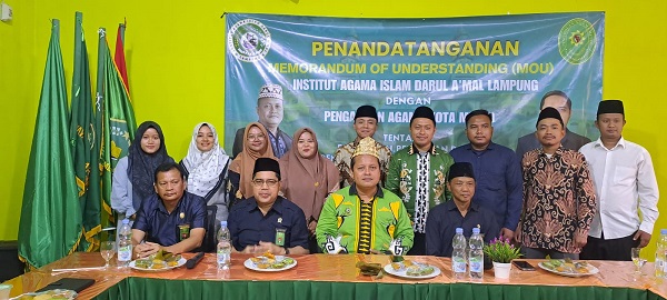 Tingkatkan Pendidikan, IAI Darul Amal Lampung Tandatangani MoU Bersama Pengadilan Agama Kota Metro