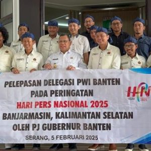 Pj Gubernur Lepas Delegasi PWI Banten Hadiri HPN di Banjarmasin