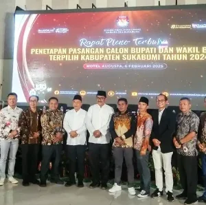 Ketua DPRD Kabupaten Sukabumi Hadiri Rapat Pleno Penetapan Bupati Terpilih