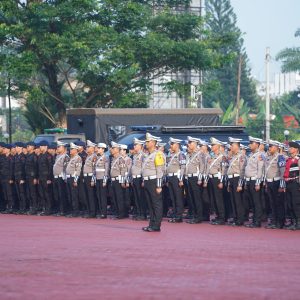 Kapolda Sumut Pimpin Apel Gelar Pasukan Operasi “Keselamatan Toba 2025”