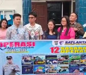 Sat lantas Polresta Deli Serdang Sosialisasikan Ops Keselamatan Toba 2025 kepada Jemaat Gereja