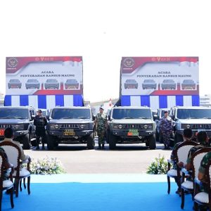 Perkuat Pertahanan NKRI, Panglima TNI Terima 650 Unit Ransus Maung dari Kemhan