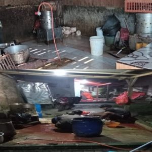 Usaha potong ayam milik SPR diduga tidak kantongi izin, Alat pembersih bulu ayam hasil mencuri !?