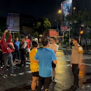 Antisipasi Balap Liar dan Perang Sarung, Polresta Banyuwangi Terjunkan personel Gelar Patroli Skala Besar