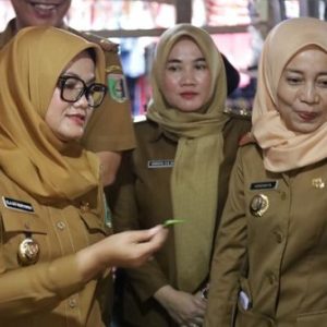 Kunjungi Pasar Sukadana, Bupati Lampung Timur Pastikan Ketersediaan Sembako