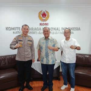 Penuhi undangan Ketua Umum KONI, Kombes Pol Syahrial M Said diskusi majukan prestasi atlet Sofbol