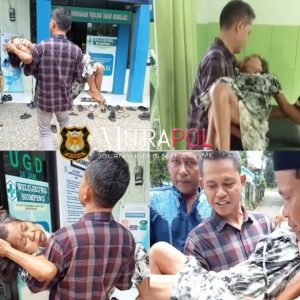 Gendong Warga Sakit, Aksi Kepala Desa ini Viral di Medsos