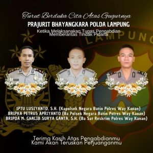 Kapolsek Negara Batin dan Dua Anggotanya Tewas Saat Gerebek Judi Sabung Ayam