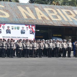 Polres Nabire Gelar Apel Deklarasi Zero Accident dan Zero Brong