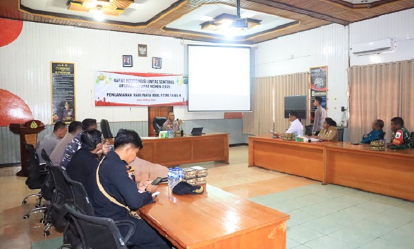 Rapat Koordinasi Lintas Sektoral Operasi Ketupat Noken 2025; Polres Nabire Siap Amankan Perayaan Idul Fitri 1446 H