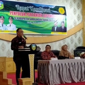 Bupati Secara Resmi Buka Rapat Koordinasi Penyuluhan Pertanian Lapangan se-Kabupaten Sarolangun