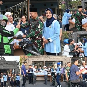 Indahnya Toleransi, Lanud Husein Sastranegara dan Masyarakat Umat Hindu Bagikan Ta’jil