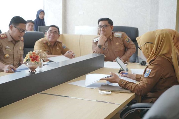 Zoom Meeting, Wagub Lampung Apresiasi Pengelolaan sampah di Kota Metro