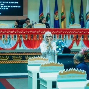 Jihan Nurlela Hadiri Rapat Paripurna DPRD Lampung Sebagai Wakil Gubernur Terpilih