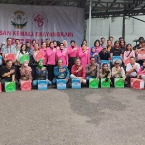 Yayasan Kemala Bhayangkari Sumsel bagikan 155 paket sembako kepada wartawan dan jurnalis 