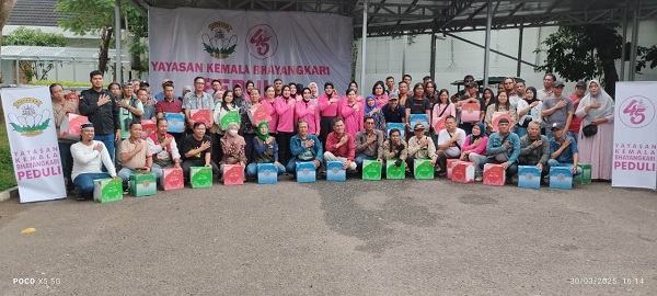 Yayasan Kemala Bhayangkari Sumsel bagikan 155 paket sembako kepada wartawan dan jurnalis 