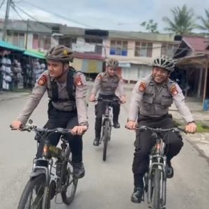 Sat Samapta Polres Ketapang Laksanakan Patroli Bersepeda, Wujudkan Keamanan dan Kedekatan dengan Masyarakat