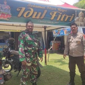 Polsek Benua Kayong Laksanakan Pengamanan Pos Pam Ketupat Kapuas 2025