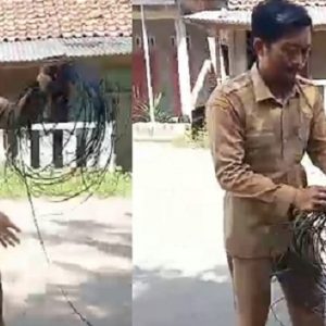 Kabel Wifi Internet Ilegal Putus dan Samraut Bahayakan Pengguna Jalan