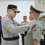 Kapolres Ketapang Pimpin Upacara Kenaikan Pangkat Pengabdian IPDA Suharsoyo