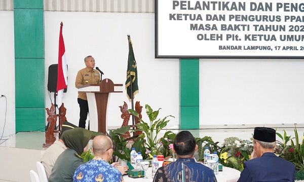 Kukuhkan Ketua PPAD, Gubernur Lampung ajak bersinergi Wujudkan Lampung Maju Menuju Indonesia Emas