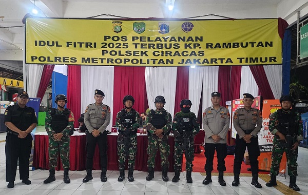 H + 2 Lebaran, Koramil 03/Pasar Rebo Ciracas Giat Patroli Guantibmas