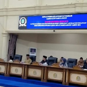 DPRD Sarolangun Gelar Rapat Paripurna Tingkat II Agenda Laporan Pansus dan Rekomendasi Terhadap LKPJ Bupati Tahun 2024