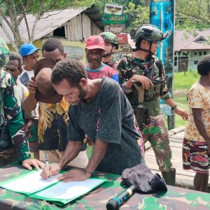 Danyon Ayosami, OPM Kodap IV/Sorong Raya Ikrar Setia kepada NKRI