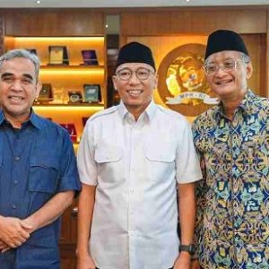 Kebut Perbaikan Jalan Rusak, Gubernur Lampung didampingi Ketua MPR Temui Menteri PUPR