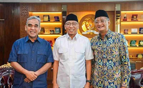 Kebut Perbaikan Jalan Rusak, Gubernur Lampung didampingi Ketua MPR Temui Menteri PUPR