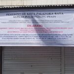 Satpol PP Kota Palangka Raya Pasang Spanduk Denda Rp 50 Juta...?