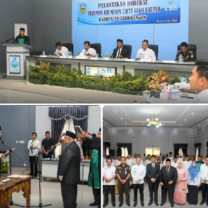 Bupati Sarolangun Resmi Lantik Mulyadi Sebagai Direktur Perumda Air Minum Tirta Sako Batuah 