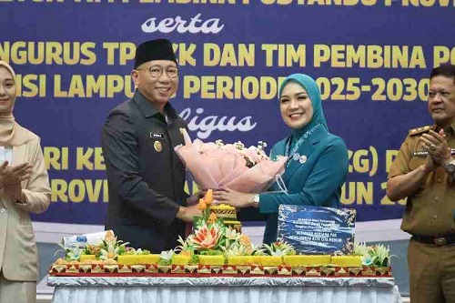 Gubernur Lampung Kukuhkan Pengurus TP PKK dan Tim Pembina Posyandu 2025-2030