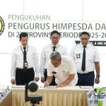 Hadiri Pengukuhan Pengurus Himpesda Daerah, Wamen PU Dorong Peran Profesional SDA dalam Dukung Swasembada Pangan