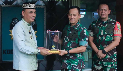 Sambut Pangdam II Sriwijaya, Walikota Metro : Momen penting tingkatkan koordinasi bersama TNI