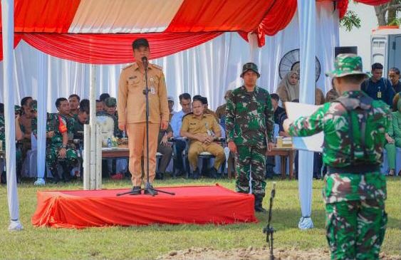 Semangat TMMD Sinergi TNI dan Masyarakat Wujudkan Pemerataan Pembangunan dan Ketahanan Pangan Nasional