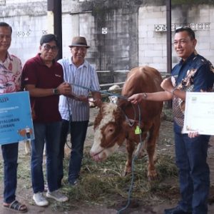 DLH Salurkan Hewan Qurban Bantuan CSR Perusahaan di Kabupaten Bekasi