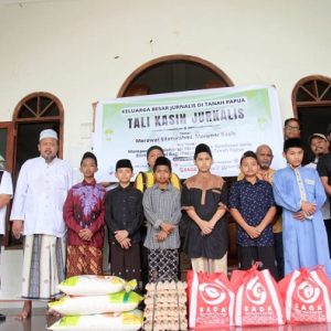 Wartawan Papua Berbagi, Salurkan Tali Kasih ke Panti Asuhan dan Ponpes di Papua